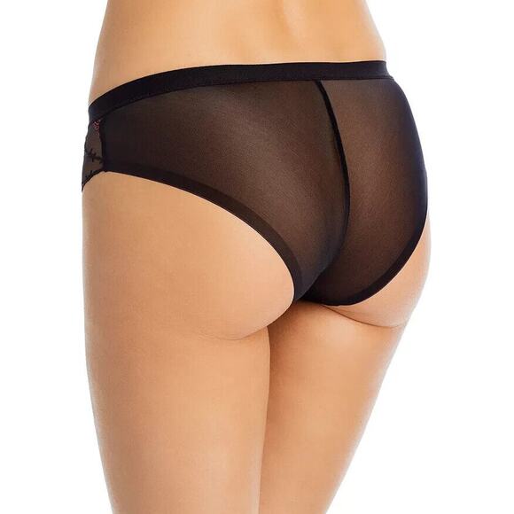 Thistle and Spire Thorn Apart Bikini Panty Womens 1X Black Sheer Roses Revolve - Picture 2 of 8